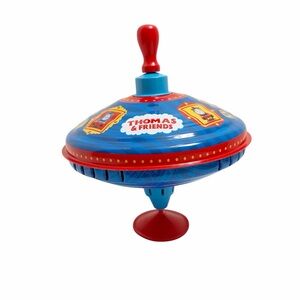 Vintage Thomas The Tank Engine Colorful Spinning Top - Blue and Red